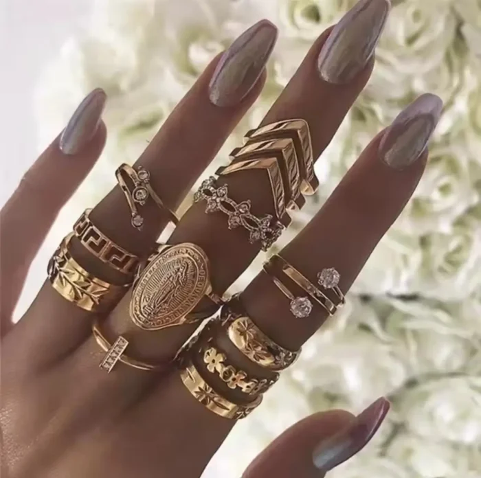 Boho-Gold-yuzuk-seti